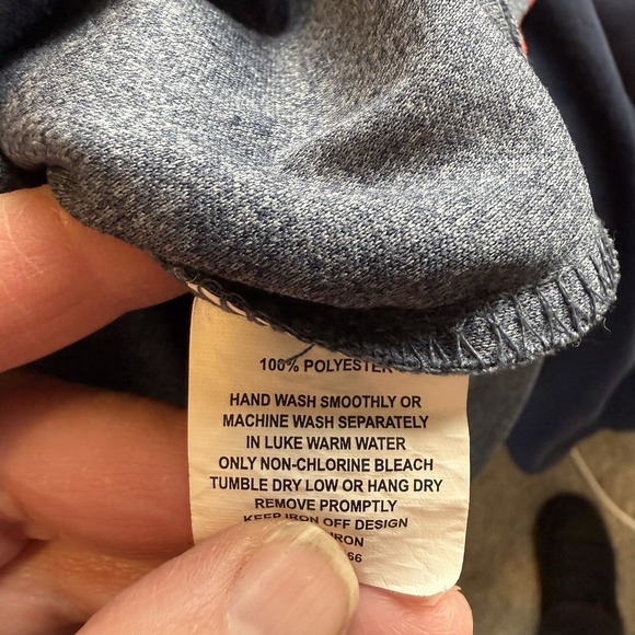 Gonzaga Bulldogs Polo XXL Heathered Blue With Red Piping. Embroidered Logo. - Picture 5 of 5